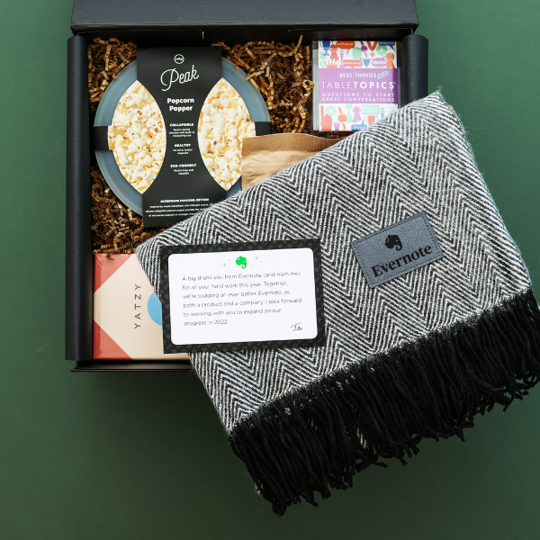 move night gift box and branded blanket