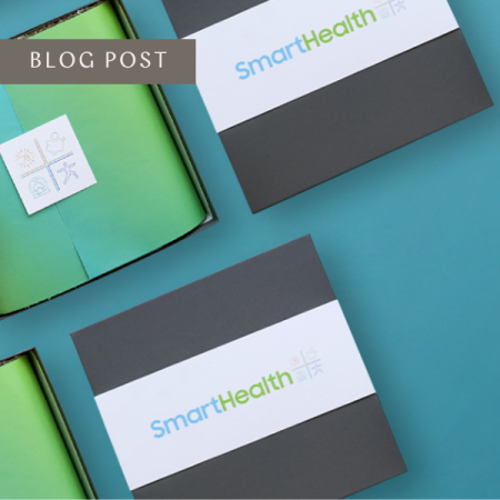 smart health branded packaging on gift boxes