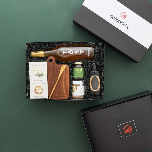 databricks custom packaging and gift box with cooking items