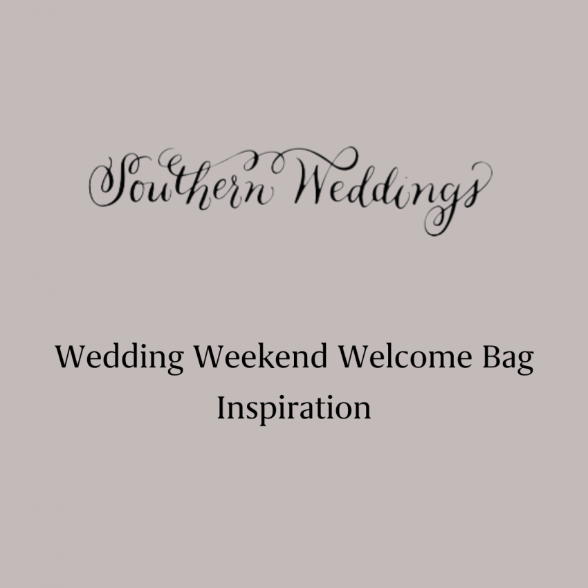southern wedding welcome gift press graphic