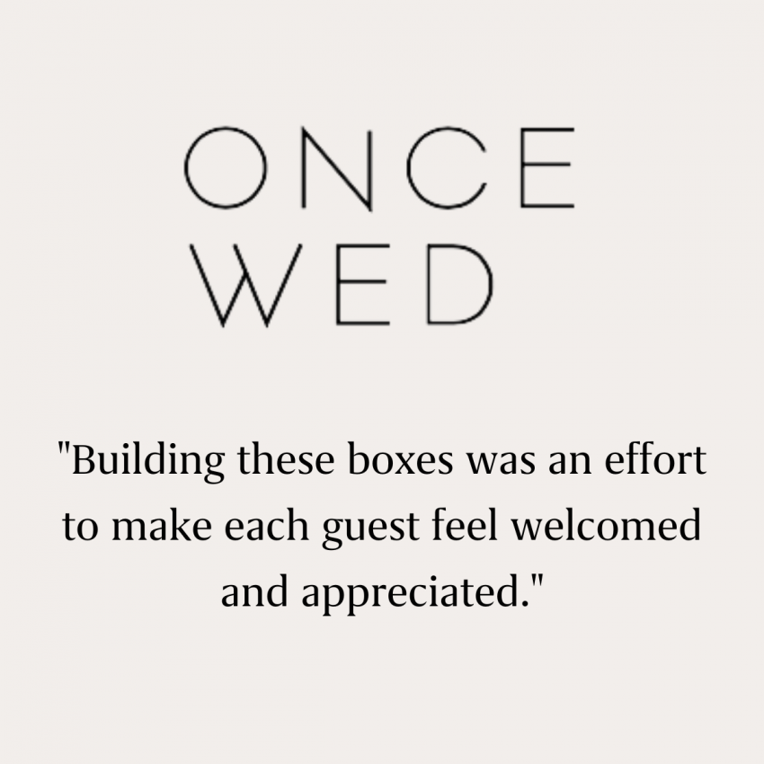 once wed wedding gifts press graphic